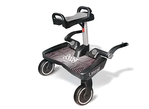 BuggyBoard Maxi+ Balck with grey saddle
