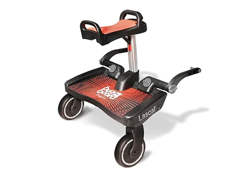 BuggyBoard Maxi+ red with red saddle